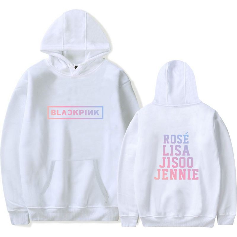 Áo Hoodie In Chữ Blackpink 6 Màu Plus Size Xxs 4xl