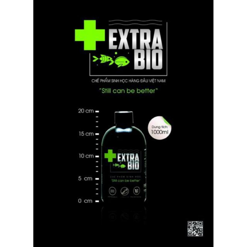 Men Vi Sinh Extra Bio cao cấp cho cá cảnh - ExtraBio 250ml 500ml 1000ml