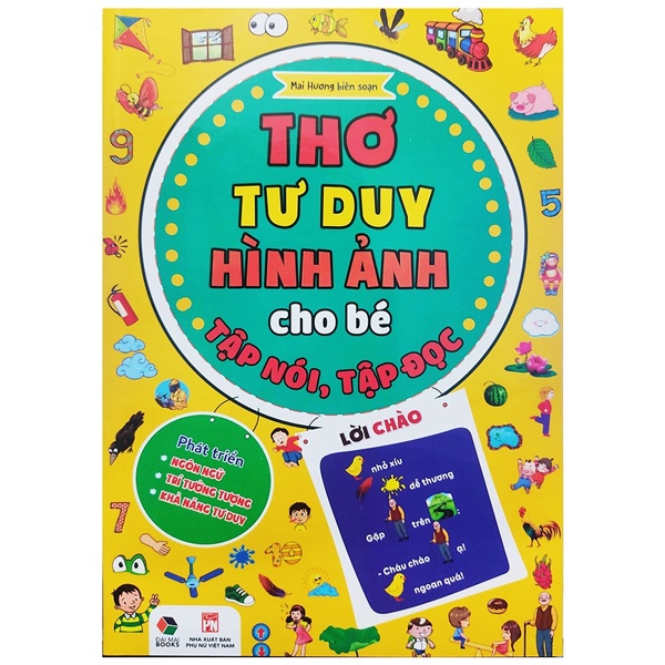 Sách Thơ Tư Duy Hình Ảnh Cho Bé Tập Nói Tập Đọc