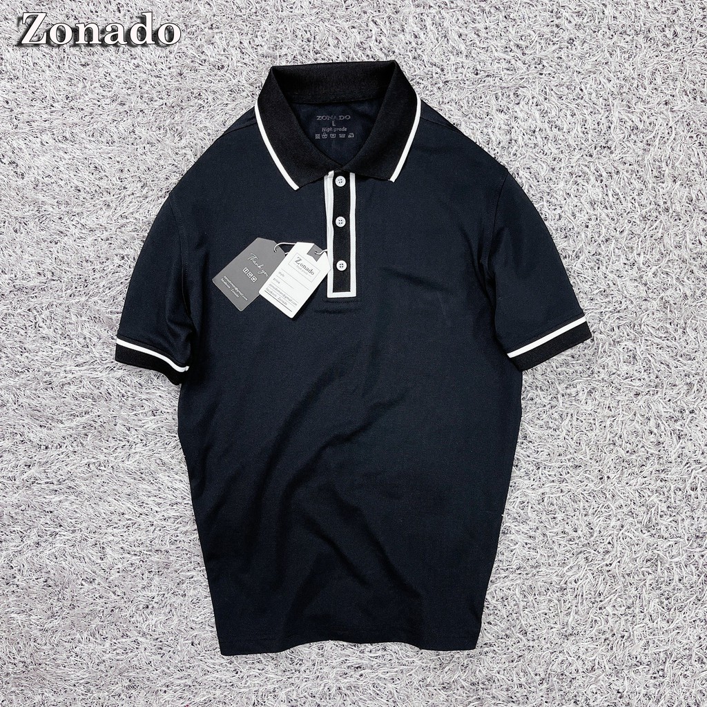 Áo phông có cổ cao cấp sang trọng, áo may tay độ khó cao chất vải cotton co giãn - Áo Polo nam mặc hè - Mã A01 ZONADO | BigBuy360 - bigbuy360.vn