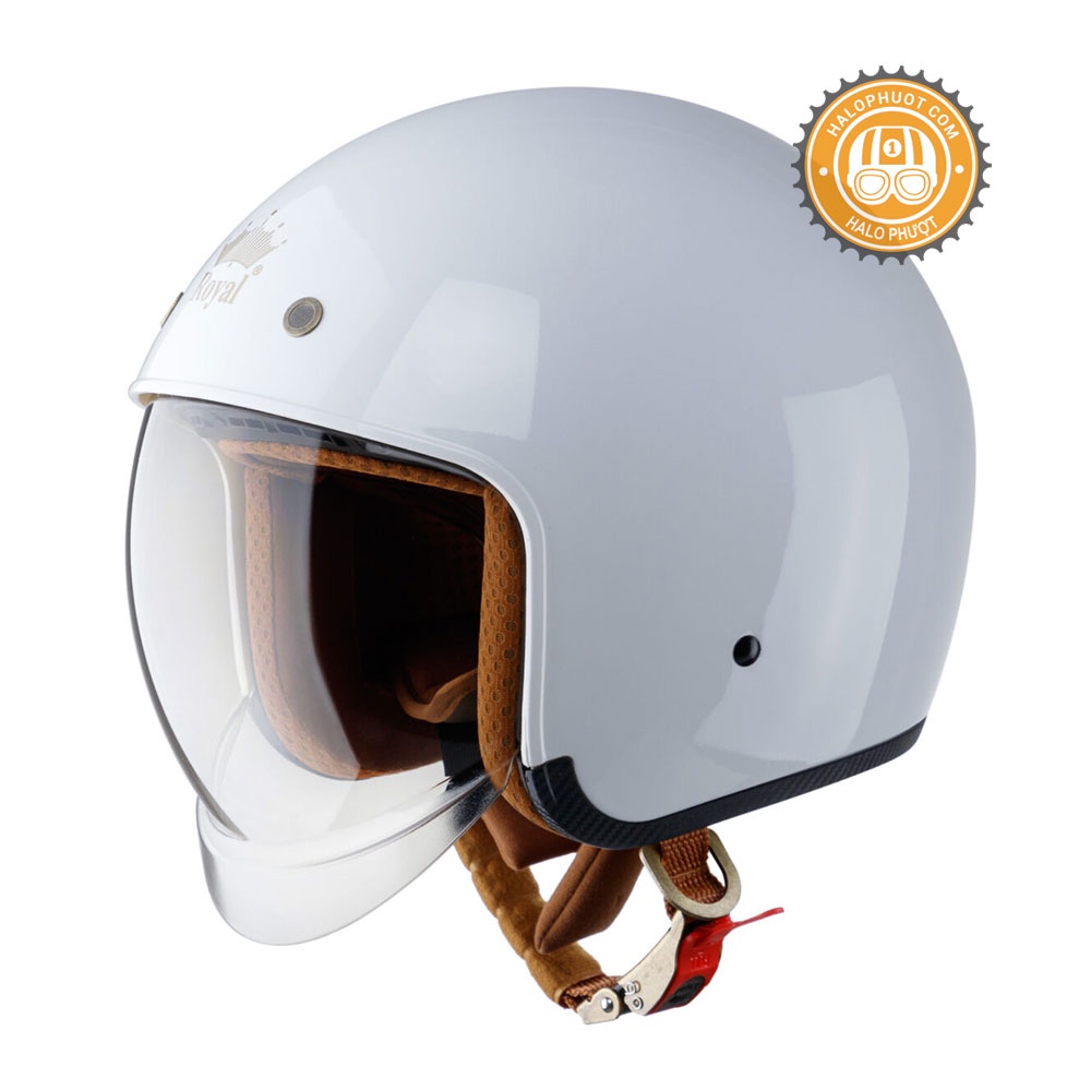 Nón bảo hiểm kính âm Royal M139 Trắng ngọc trai (tặng balo rút)