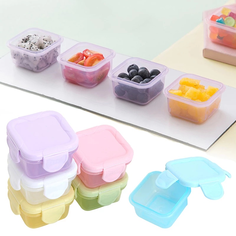 Hộp nhựa bảo quản thực phẩm 5*5*4cm