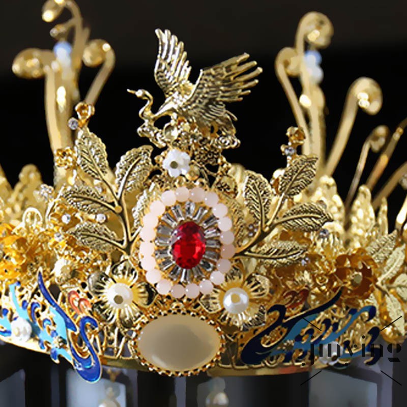 GETNOIVAS Vương miện cài tóc phong cách Trung Hoa cho cô dâu