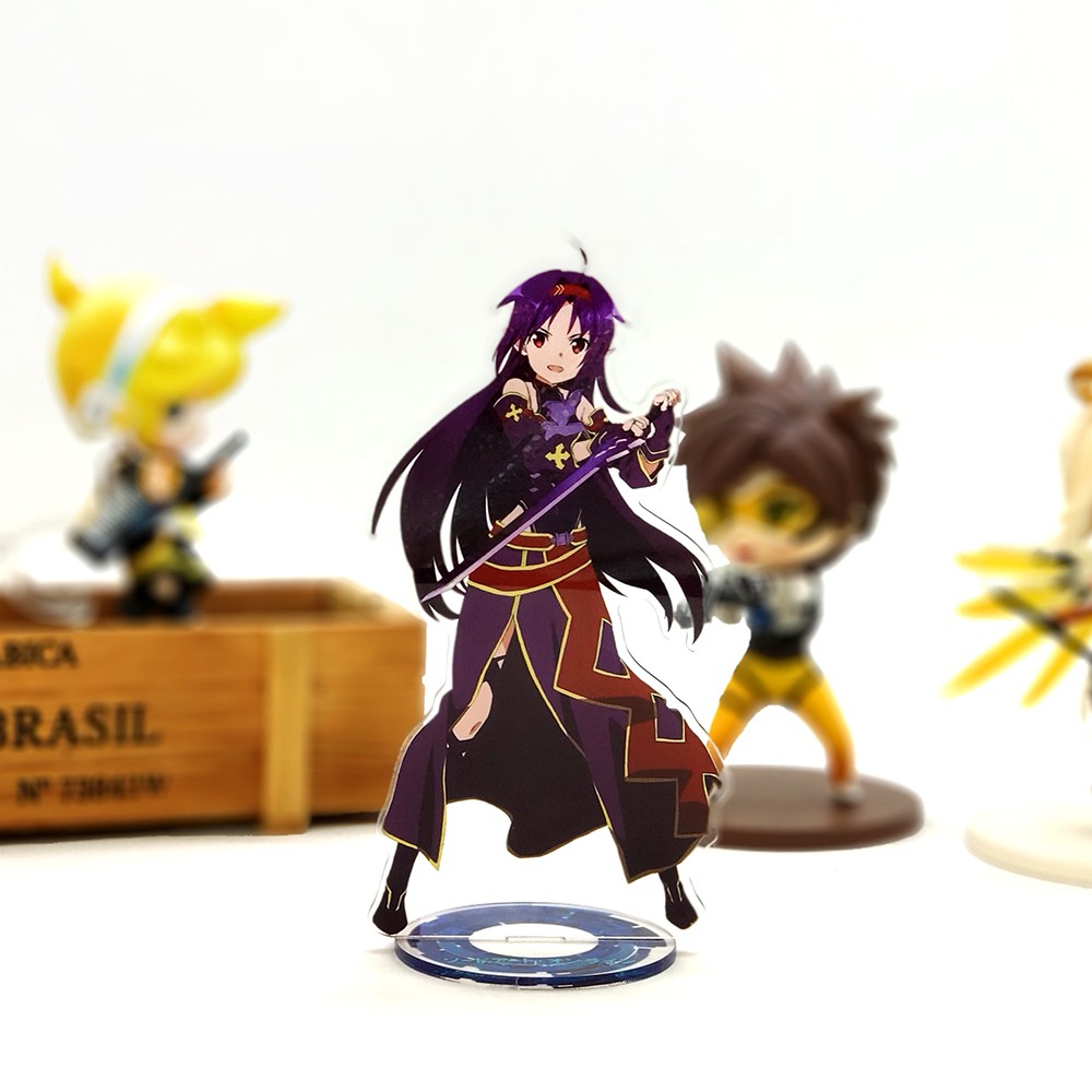 Sword Art Online Kirito Asuna Suguha Yuuki acrylic stand figure model toy
