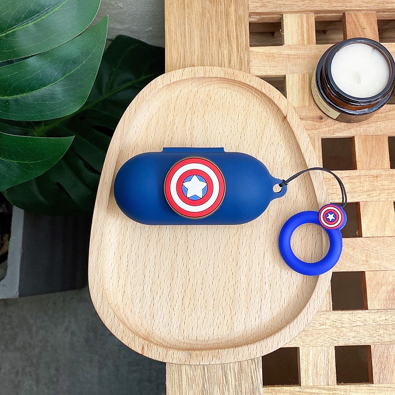 Vỏ Bảo Vệ Hộp Sạc Tai Nghe Sony WF-C500 Bằng Silicon Mềm Hình Hoạt Hình Kèm Dây Đeo