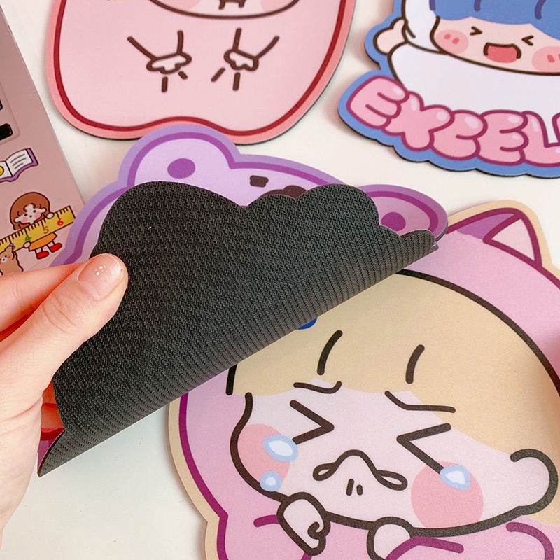 Tấm Lót Chuột Để Bàn Cách Nhiệt Chống Trượt Đa Năng In Hình Cô Gái Hoạt Hình Dễ Thương Trang Trí Nhà Cửa