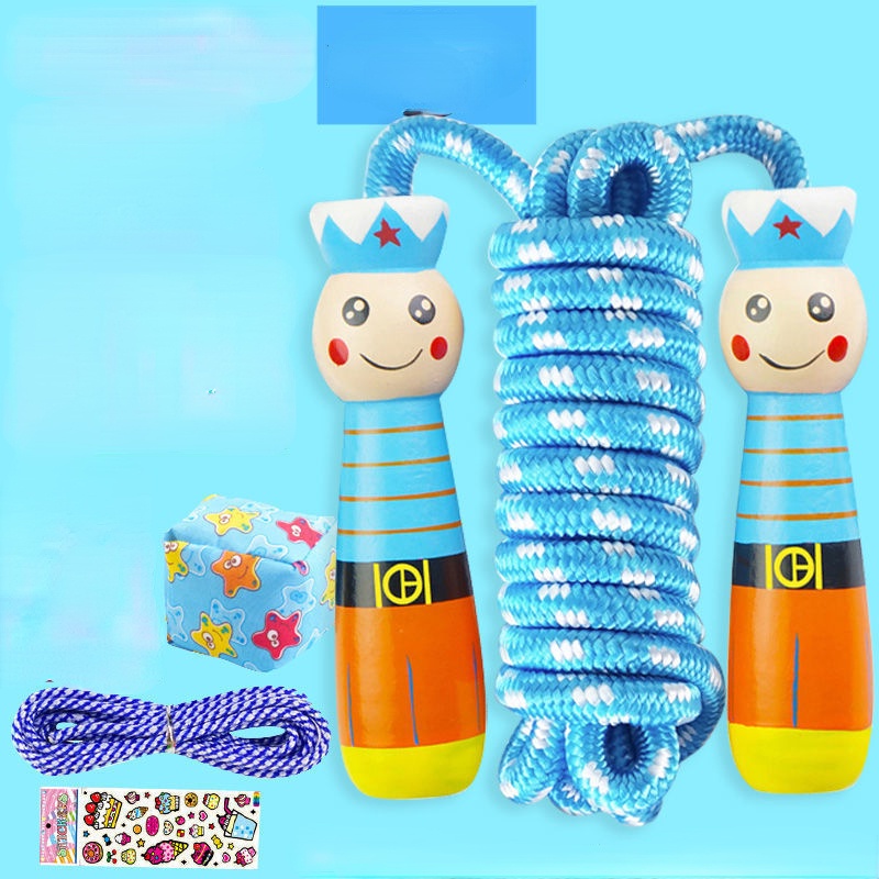 Dây Nhảy 2.5m Bằng Gỗ Có Thể Điều Chỉnh Tiện Lợi Dành Cho Bé