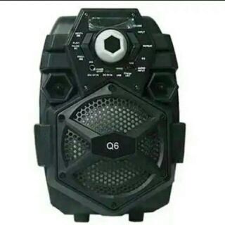 Loa Bluetooth mini Q6 có đèn led kèm micro có dây