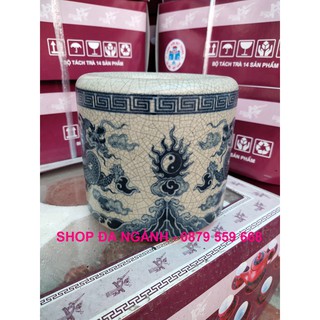 Bát hương, bát nhang men rạn D12 cm sứ Bát Tràng