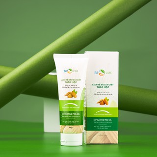 Tẩy Da Chết Thảo Mộc BIOCOS 120ml - Exfoliating Peel Gel Sạch Da, Dưỡng Ẩm, Sáng Mịn