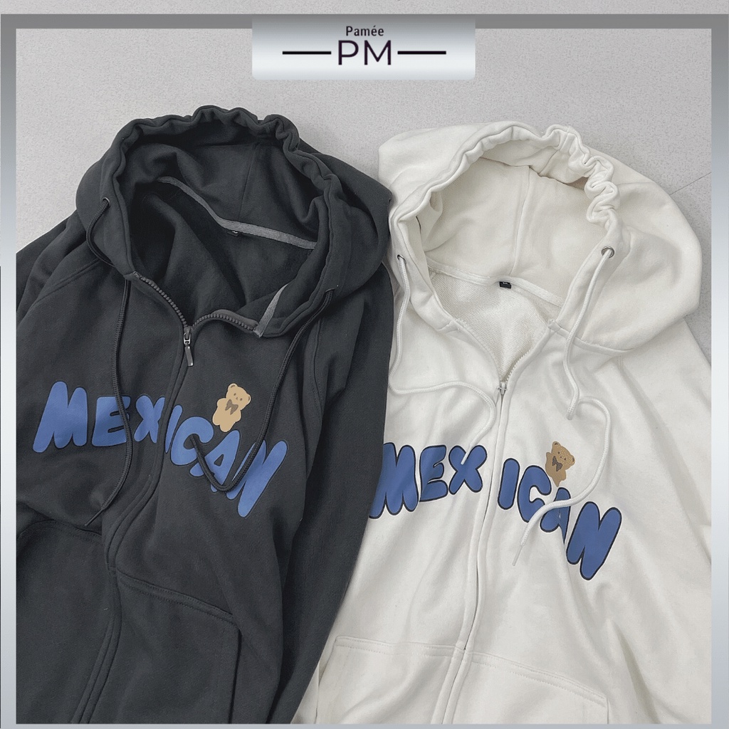 Áo Khoác Hoodie Zip Nam Nữ Unisex Mexican Oversize Form Rộng Phong Cách Ulzzang – Pamée