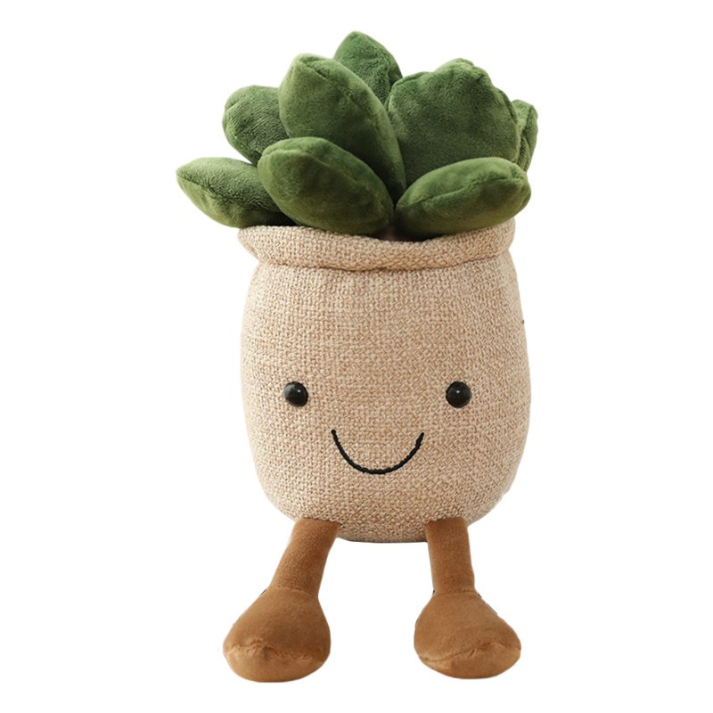 Đồ chơi búp bê nhồi bông chất liệu 100% cotton mềm hình cây cảnh thu nhỏ hỗ trợ giáo dục bé