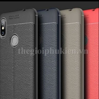 Ốp lưng giả da cao cấp cho xiaomi redmi note 6 pro