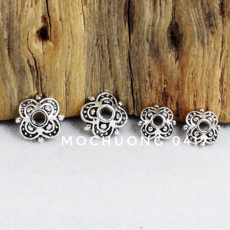 🌹🌹 2 chiếc Charm ốp hoa, bọc đá - Hàng loại 1 siêu đẹp PL831