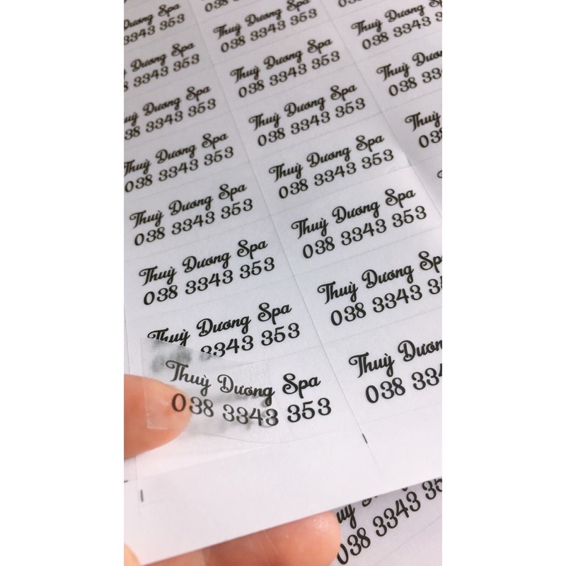 💥💥🔥TEM TRONG DÁN MẪU SPA IN THEO YC🔥🔥