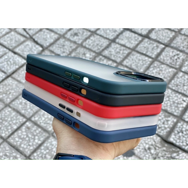Ốp lưng J-Case nhám mờ chống va chạm chống trầy IP 12 Pro/12 Promax