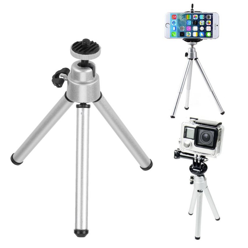 Tripod nhôm mini cho điện thoại, Gopro