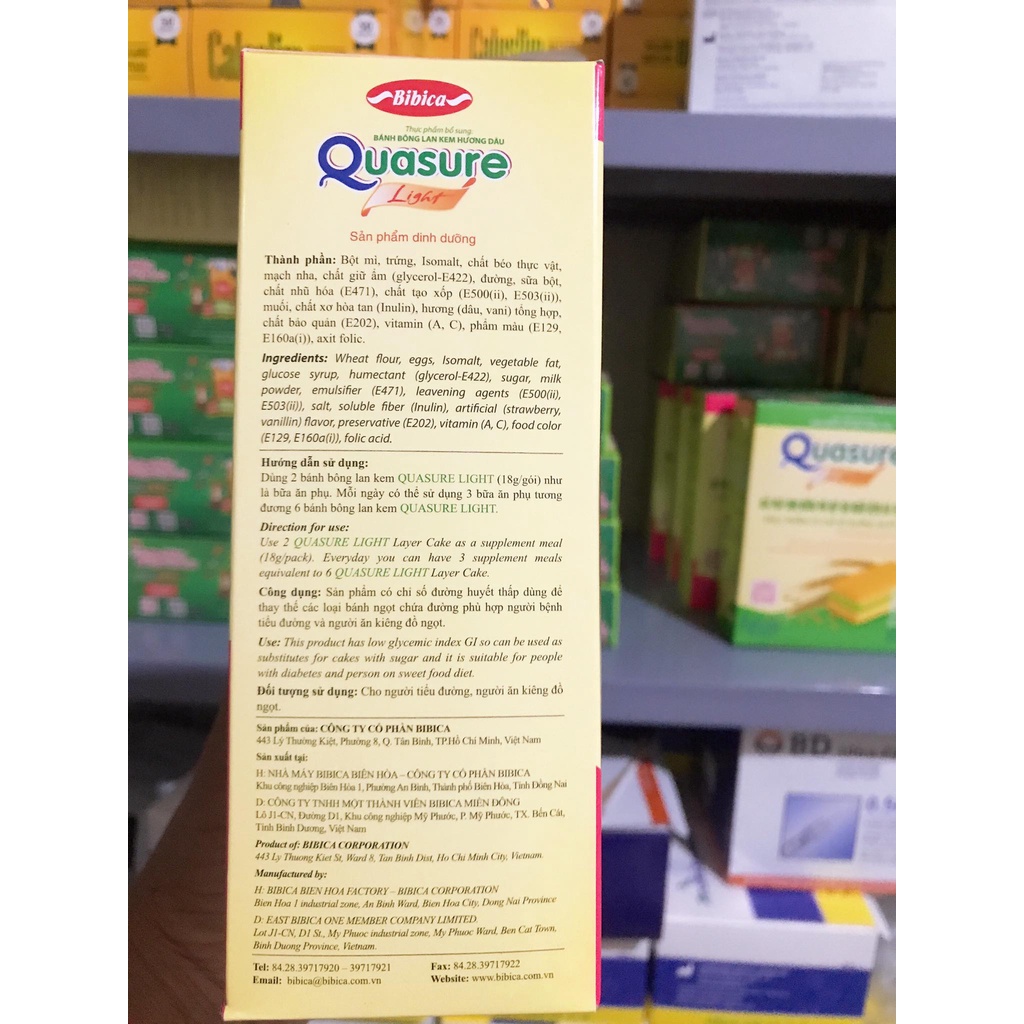 Bánh bông lan Quasure