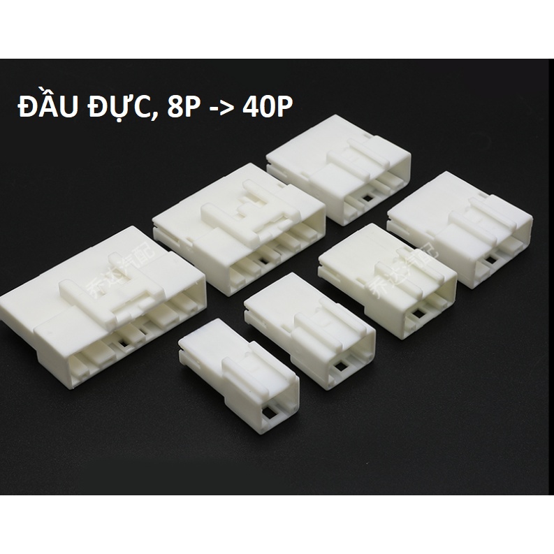 KO DÂY- Giắc cắm âm thanh màu trắng 8 lỗ, 12 lỗ, 16 lỗ, 20 lỗ, 24 lỗ, 32 lỗ, 40 lỗ 0.7mm