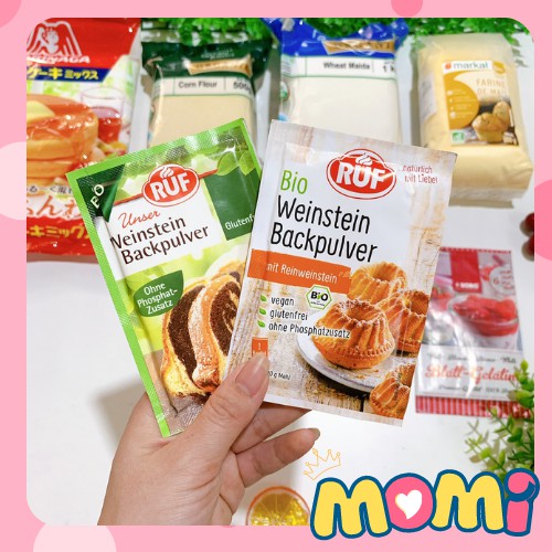Bột nở hữu cơ BACKPULVER 20g Đức dùng làm bánh,đồ ăn dặm cho bé.