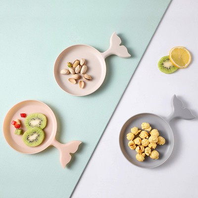 Đĩa đựng đồ ăn tráng miệng/ trái cây bằng lúa mạch đa năng tiện dụng | BigBuy360 - bigbuy360.vn