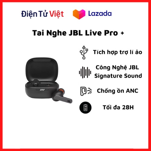 Tai nghe bluetooth Live Pro+ TWS đỉnh cao chống ồn chống nước cho ĐT táo/Android(Bảo hành 12 tháng)