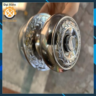 Khoá tay nắm tròn hoạ tiết hoa văn