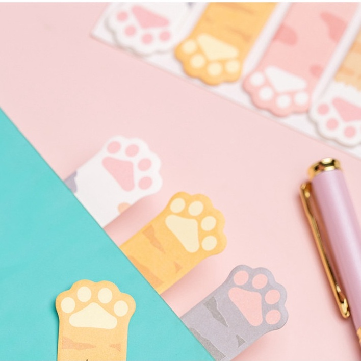 Giấy ghi chú hình chân mèo dễ thương