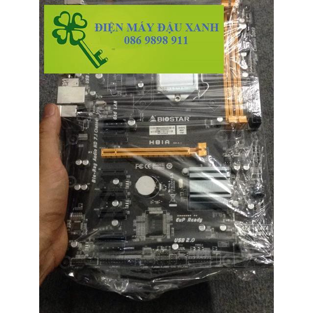 Main mining H81 6 khe PCIe đào coin