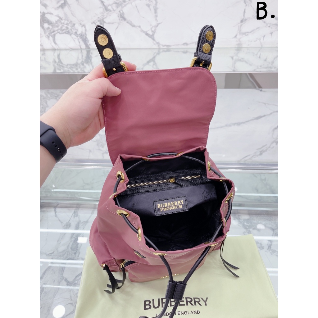 Burberry Balo Quân Đội Chống Thấm Nước Đa Năng Phong Cách Đơn Giản