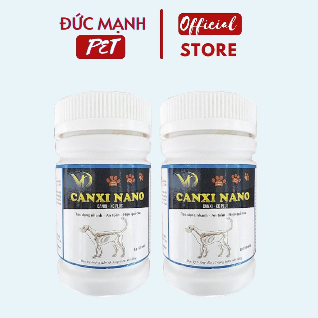 🍓[Hàng Chất Lượng]- canxi Nano an toàn,hiệu quả- chuyên bổ sung cho chó hạ bàn, yếu chân, bại liệt, chó mang thai.