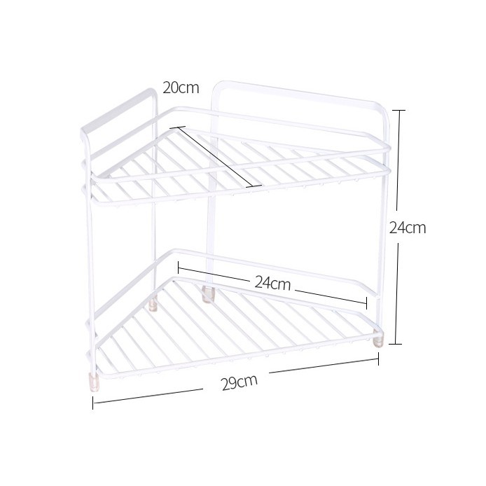 ' GIÁ SÔC - " Kệ inox 2 tầng đựng gia vị nhà bếp No 2104, kệ đựng đồ nhà bếp đa năng