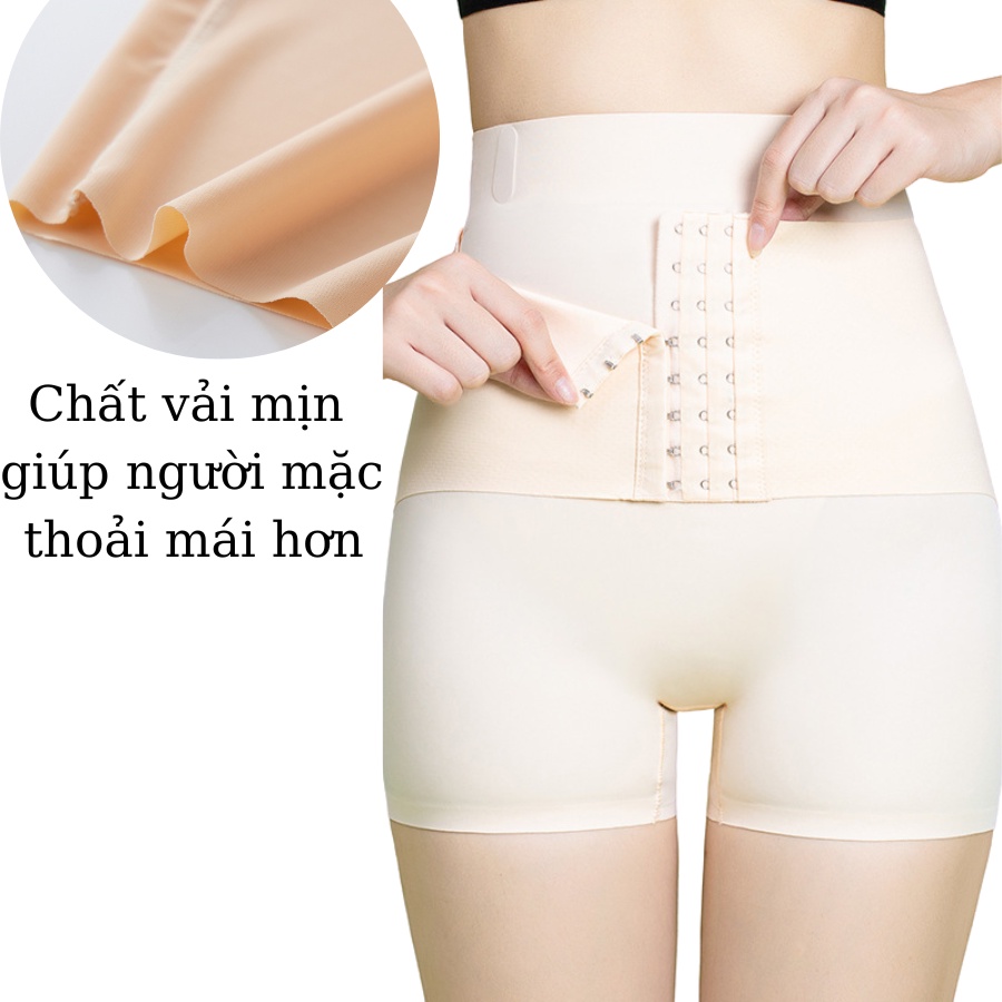 Quần độn mông su cạp cao móc cài trước, định hình giúp eo thon gọn hàng cao cấp