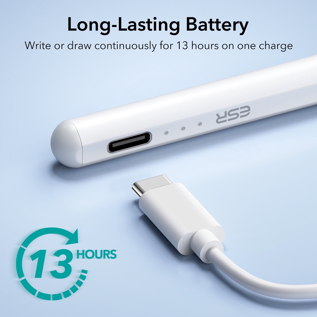 ESR Bút Cảm Ứng Điện Dung Dung Lượng 1.4mm Có Thể Sạc Lại Cho Màn Hình Cảm Ứng