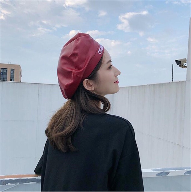 MŨ NỒI BERET DA CRUSH ON YOU