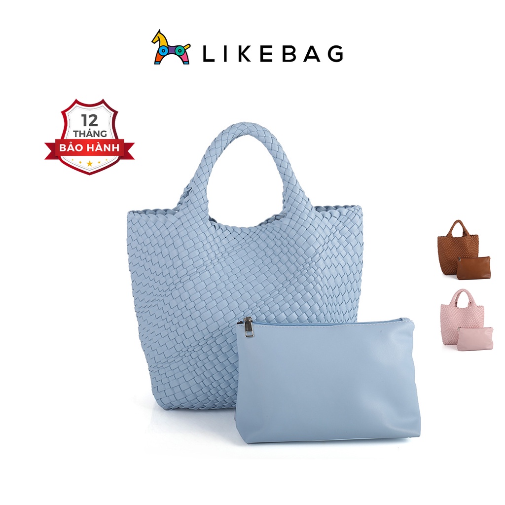 Túi xách nữ đeo vai đan tay kèm ví LIKEBAG ngăn to tiện dụng 223BZ5229 - LIBAGI