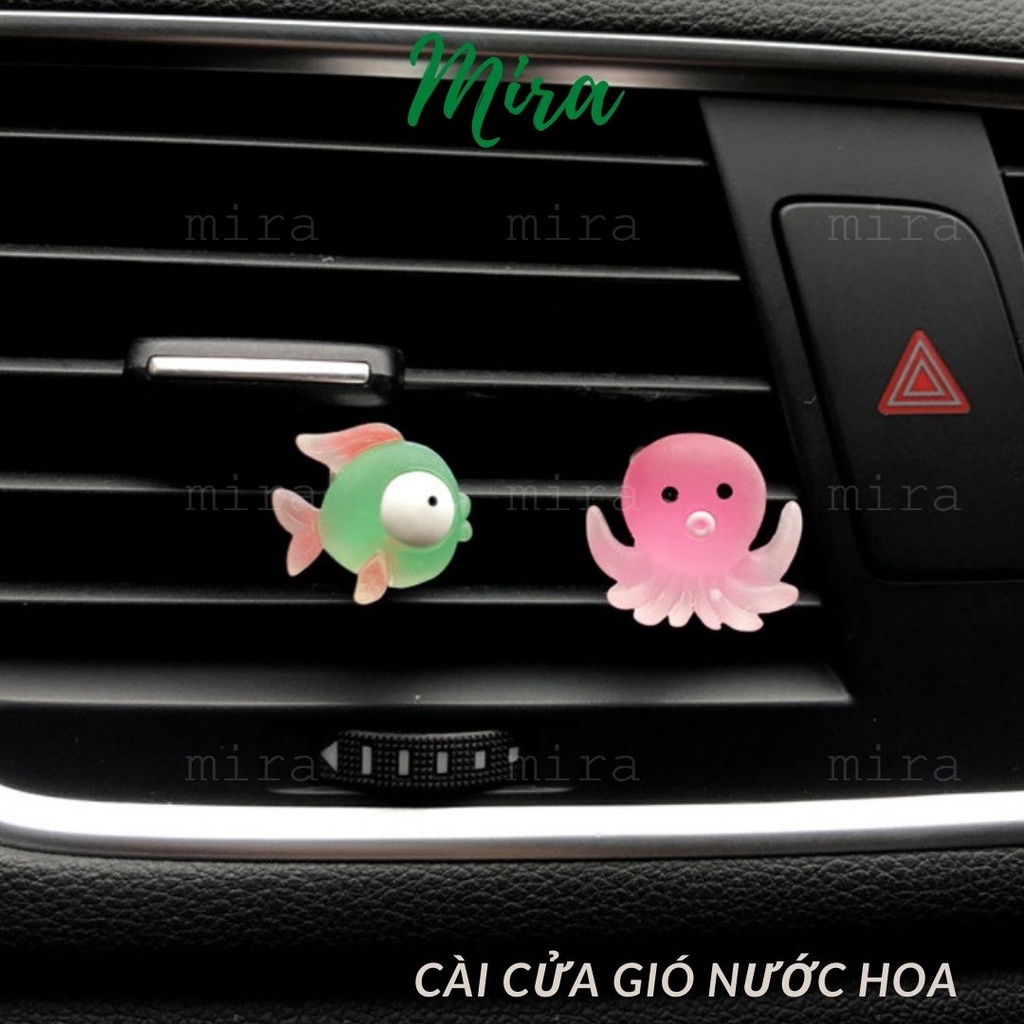 Cài Cửa Gió Điều Hòa Xe Hơi Cá Biển Cua Bạch Tuộc Hoa Kẹp Trang Trí Xe Ô Tô MIRA-OTO8013