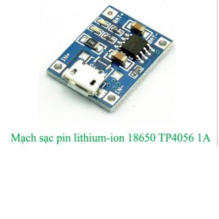 Mạch sạc pin lithium-ion 3,7v 1a