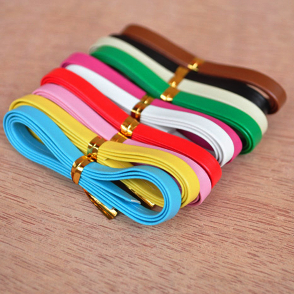 ☆YOLA☆ High Quality Handmade Belt Material Super Mini Kids Educational Toys Doll Waist Belts DIY 10 colors Length 50cm Width 3/5mm Clothes Accessories/Multicolor