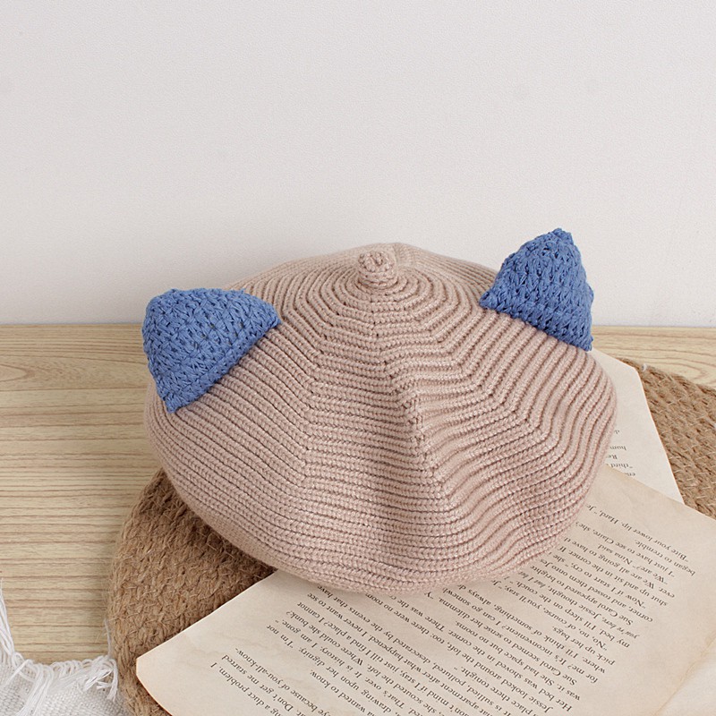 Nón Beret Dễ Thương Cho Bé Gái