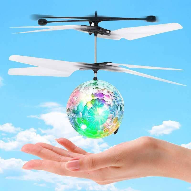 Flycam đồ chơi Máy bay cảm ứng, sạc, phát sáng, điều khiển từ xa mini