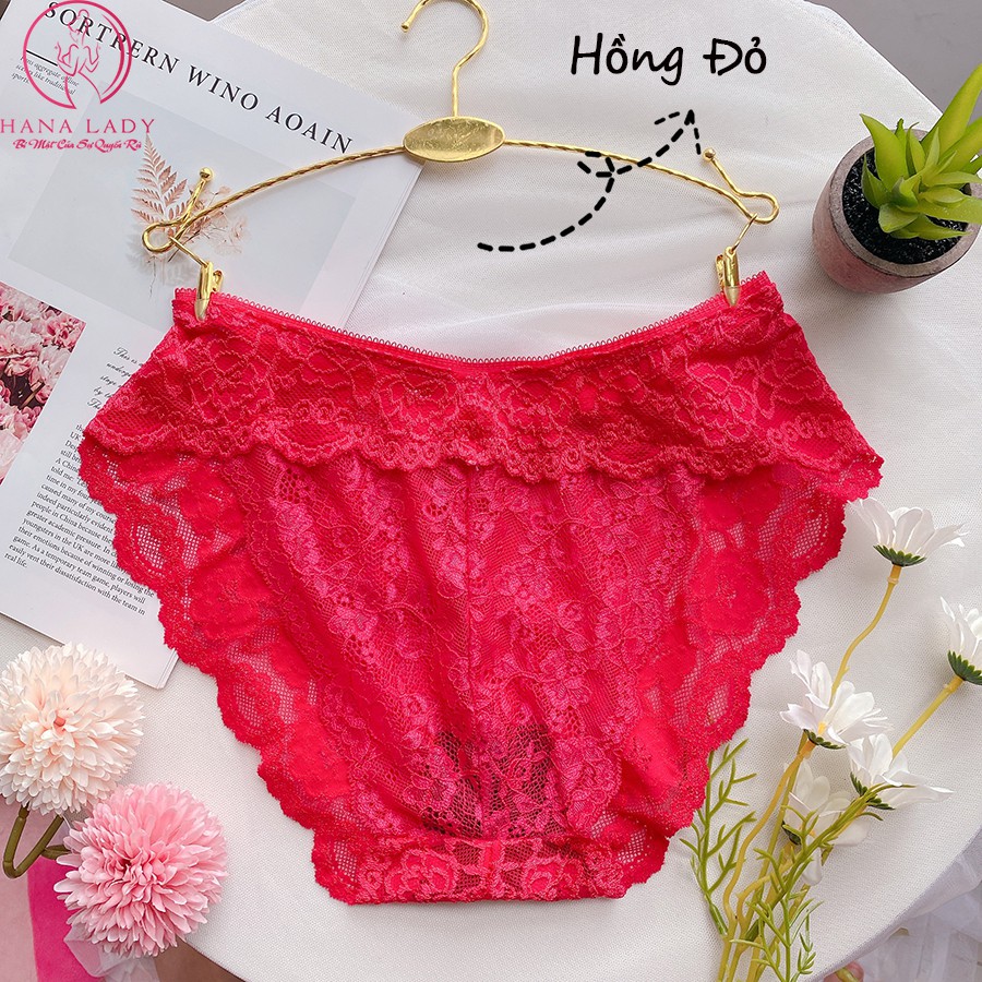 Quần lót ren sexy - quần chip quyến rũ xuyên thấu thông hơi mát mẻ LK079