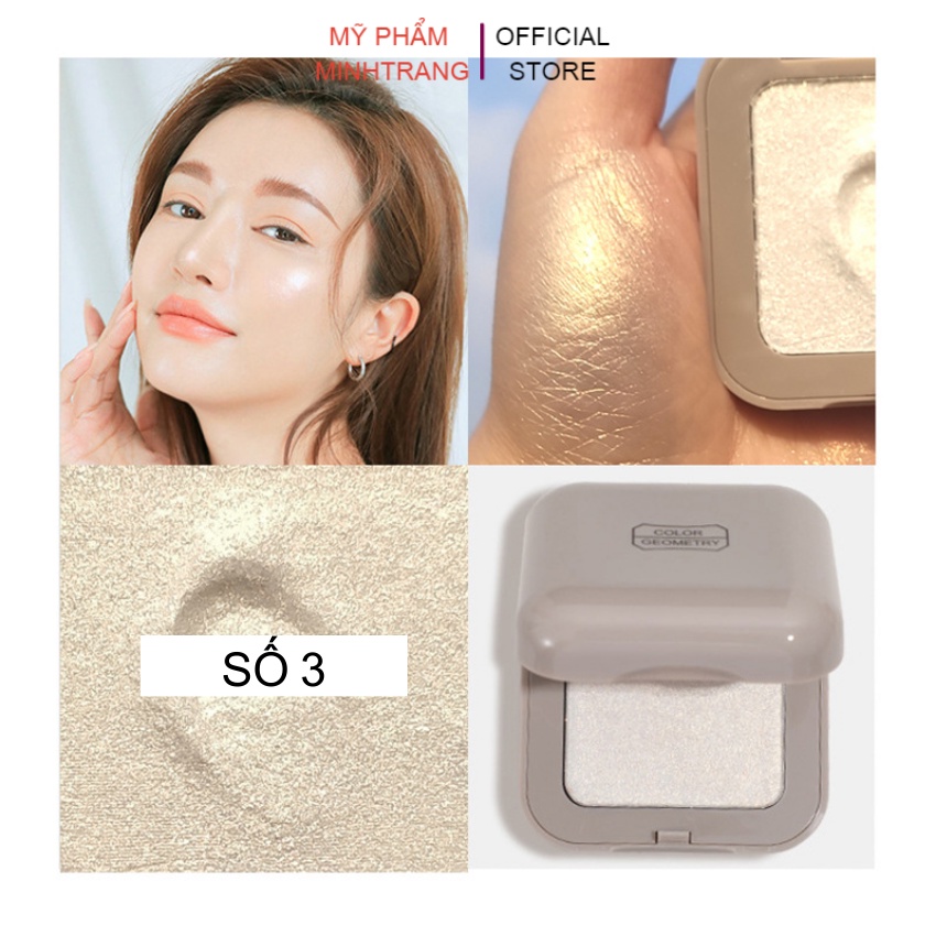 Phấn bắt sáng Lameila Colour Geometry Specular Powder 5060,phấn highlight bắt sáng có độ bóng cao lấp lánh,trắng sáng da