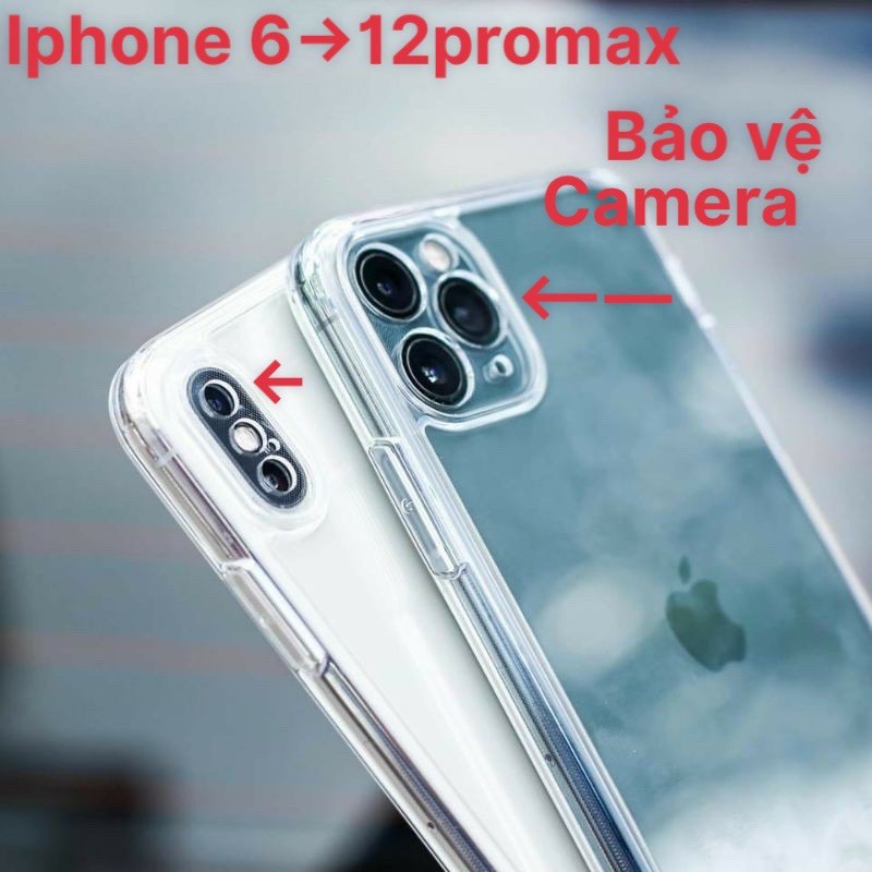 ốp dẻo trong suốt bảo vệ camera bảo vệ chân sạc đủ dòng ip14promac/13promax 12promax