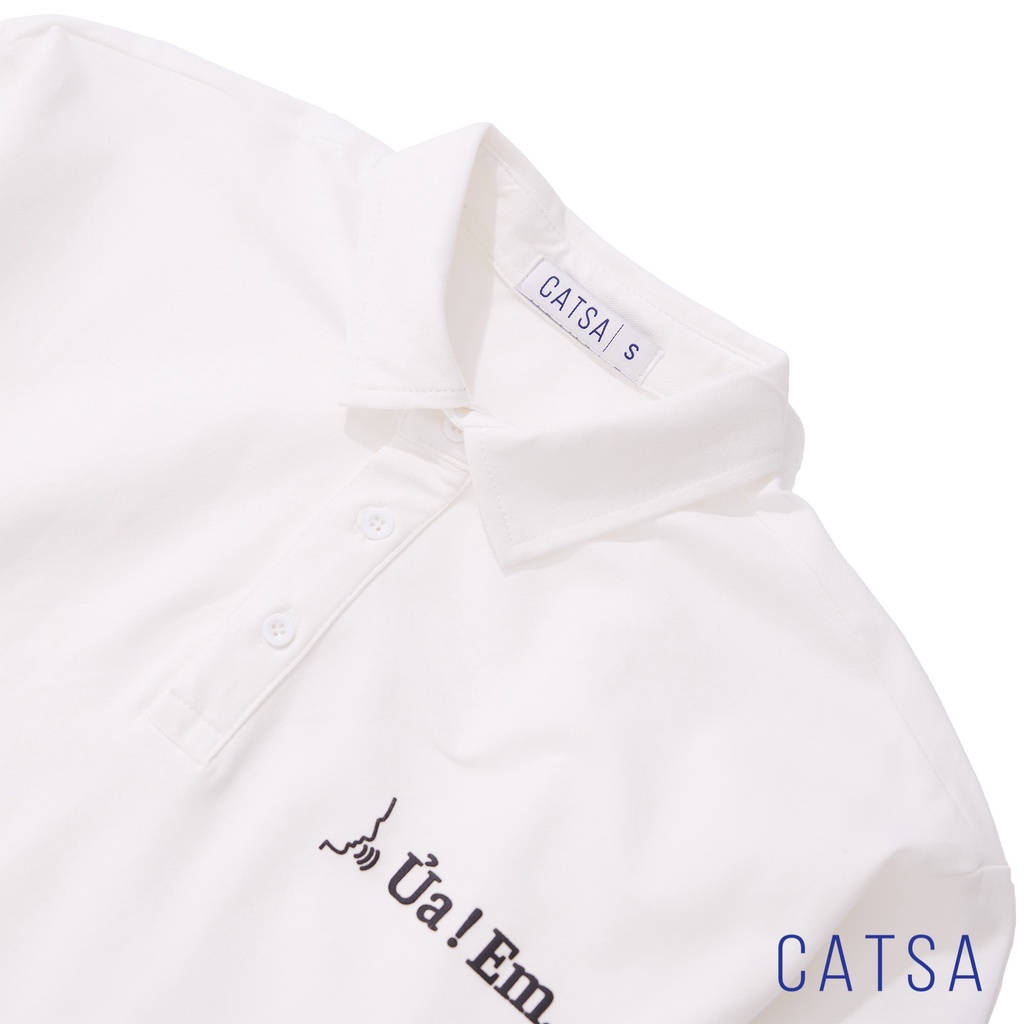 Áo thun nam polo CATSA chất liệu thun cá sấu 4 chiều, co giản, thấm hút mồ hôi, mặc thoải mái, năng động ATP256