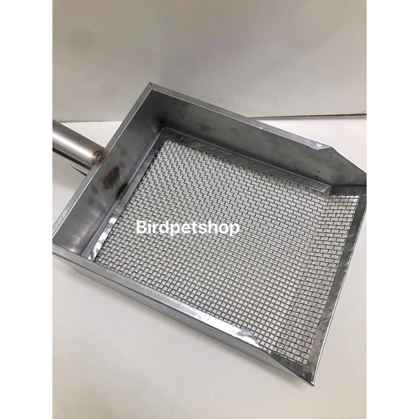 Sàng lọc cát, thóc cho gà chim ăn dễ dàng chất liệu inox cứng nặng chắc tay 520g