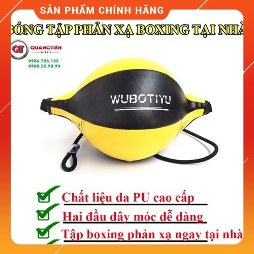 Freeship Bóng tập tốc độ phản xạ 2 đầu Wubotiyu