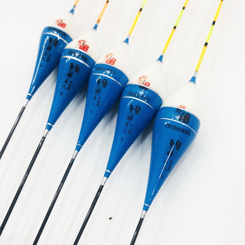 Phao câu cá nano, câu đơn câu đài màu xanh câu cá nhạy, có đủ thông số mã A-006