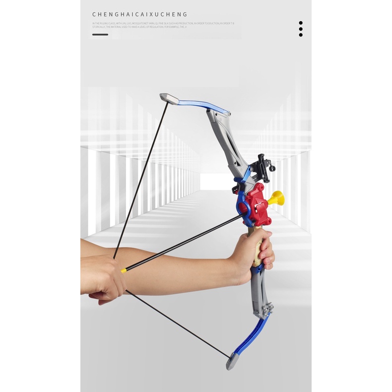 Đồ chơi cung tên thể thao XYWIN đèn Lazer, tên đầu hít an toàn loại đại 63cm cho trẻ em