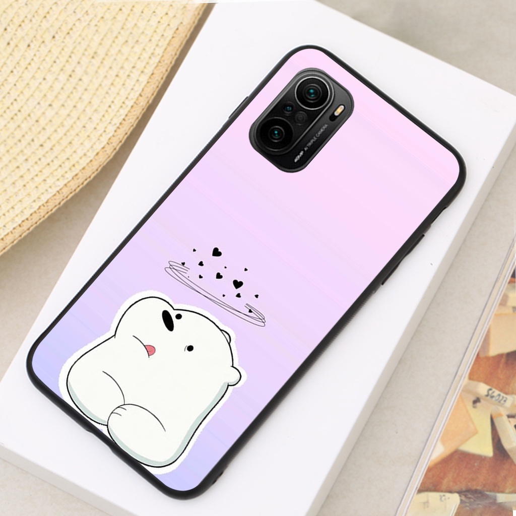 Ốp lưng Xiaomi Redmi K40 / K40 Pro / K40 Gaming / POCO F3 gấu cute cực chất